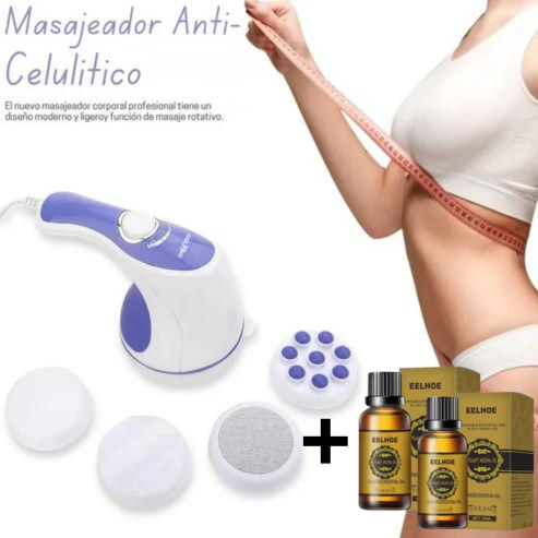 CelulisRelax 5 en 1 +2 Aceite EELHOE Massajeador Anticelulitico